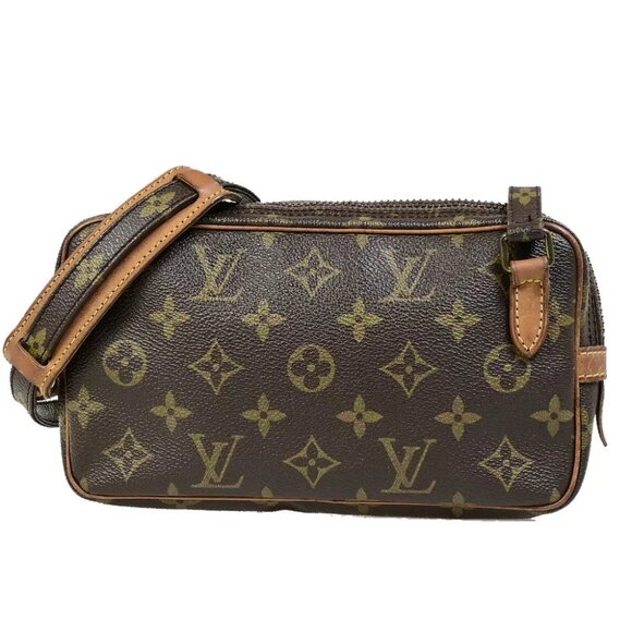 AUTHENTICITY GUARANTEED LOUIS VUITTON Marly Bandouliere Shoulder Bag Monogram